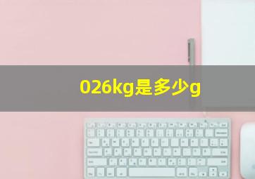 026kg是多少g