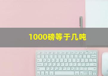 1000磅等于几吨