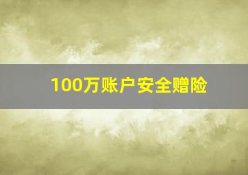 100万账户安全赠险