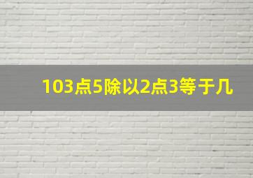 103点5除以2点3等于几