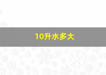 10升水多大