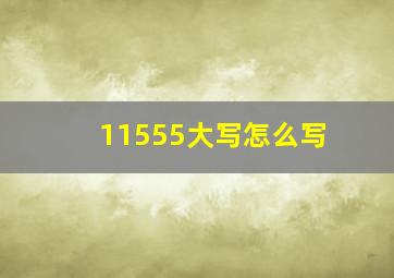 11555大写怎么写