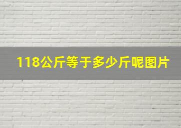 118公斤等于多少斤呢图片