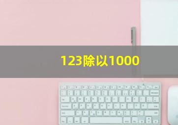 123除以1000