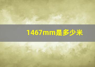 1467mm是多少米