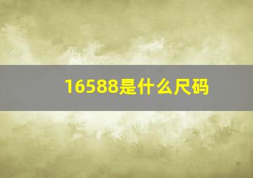 16588是什么尺码