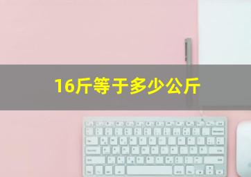 16斤等于多少公斤