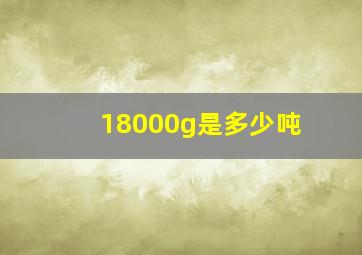 18000g是多少吨