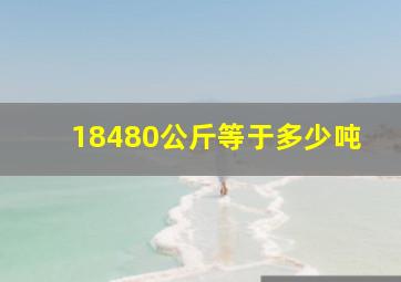 18480公斤等于多少吨