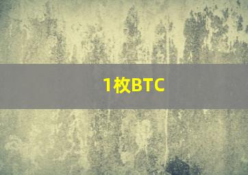 1枚BTC