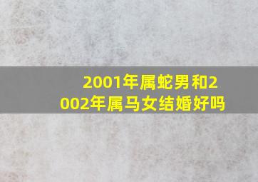 2001年属蛇男和2002年属马女结婚好吗