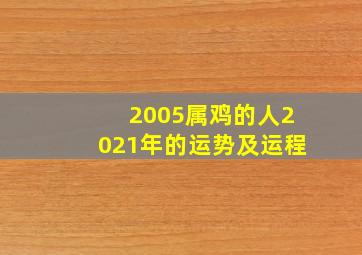 2005属鸡的人2021年的运势及运程