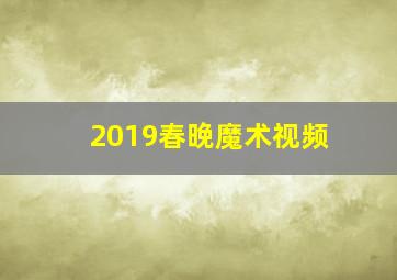 2019春晚魔术视频