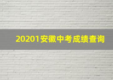 20201安徽中考成绩查询