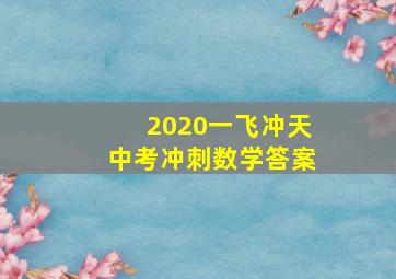 2020一飞冲天中考冲刺数学答案