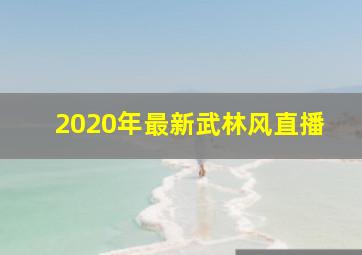 2020年最新武林风直播