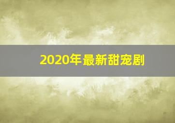 2020年最新甜宠剧