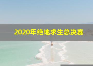 2020年绝地求生总决赛