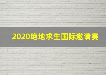 2020绝地求生国际邀请赛