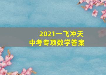 2021一飞冲天中考专项数学答案