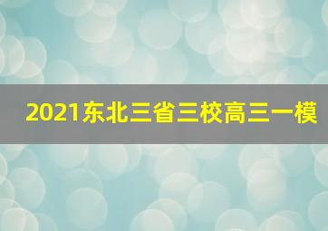 2021东北三省三校高三一模