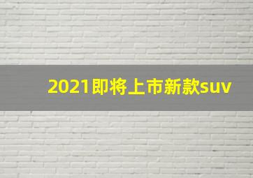 2021即将上市新款suv