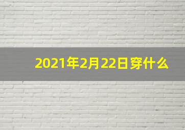 2021年2月22日穿什么