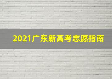 2021广东新高考志愿指南