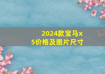 2024款宝马x5价格及图片尺寸