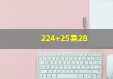 224+25乘28