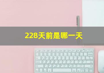 228天前是哪一天