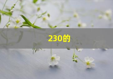 230的