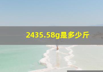 2435.58g是多少斤