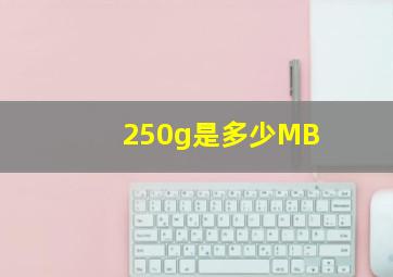 250g是多少MB