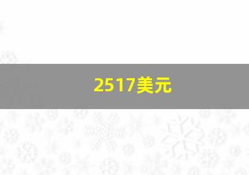 2517美元