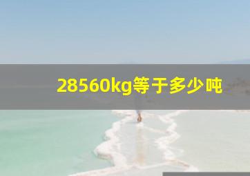 28560kg等于多少吨