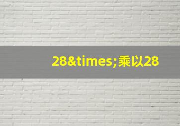 28×乘以28