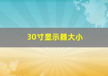 30寸显示器大小