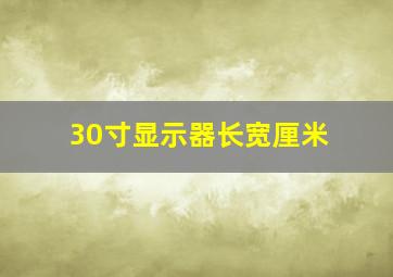 30寸显示器长宽厘米