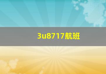 3u8717航班