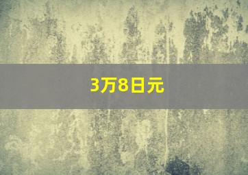 3万8日元