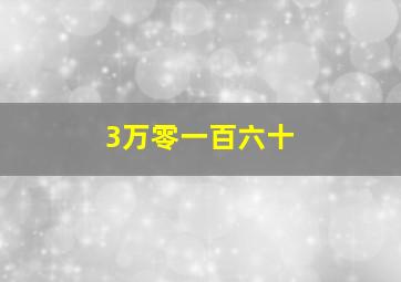 3万零一百六十