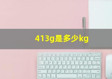 413g是多少kg