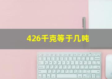 426千克等于几吨