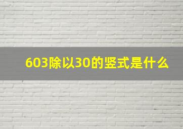 603除以30的竖式是什么