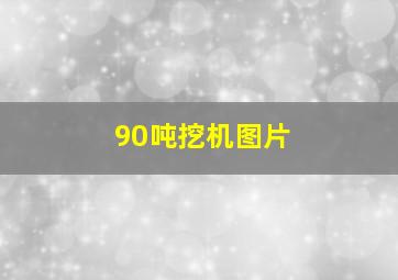 90吨挖机图片