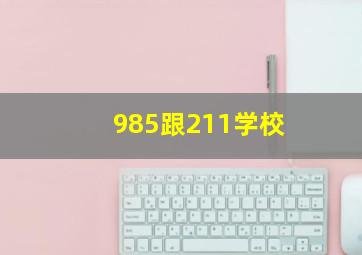 985跟211学校