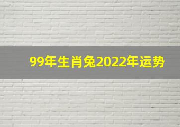 99年生肖兔2022年运势