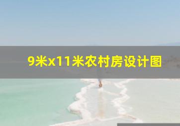 9米x11米农村房设计图