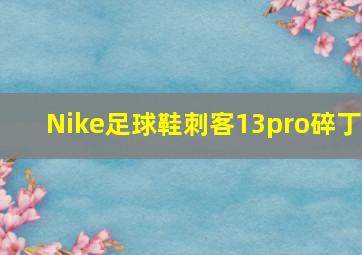 Nike足球鞋刺客13pro碎丁